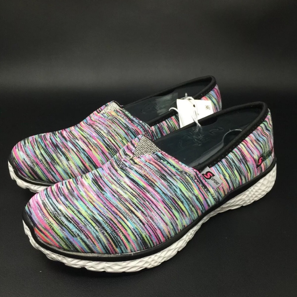 Girls S Sport Skechers Metallic Sneakers Athletic - Picture 2 of 7